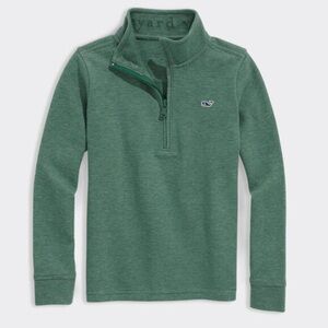 Vineyard Vines Boys’ Saltwater Quarter-Zip Sweater Charleston Green Size XL (18)